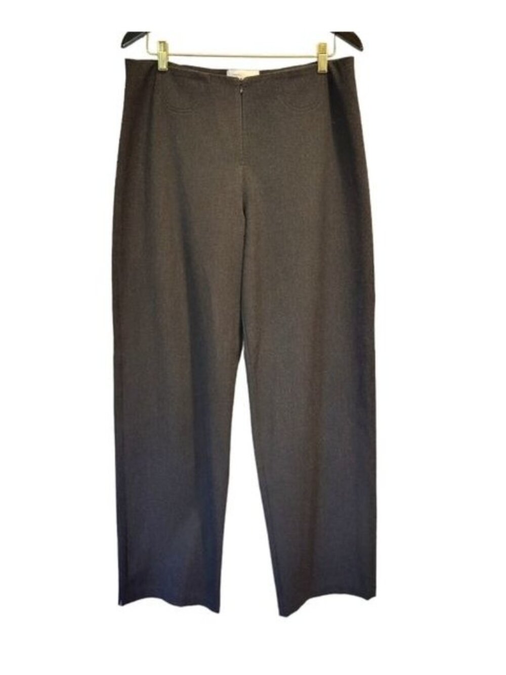 Equestrian Designs | Straight Leg High Waist Rise Pants Gray